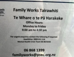 Family Works Tairawhiti - Te Whare o Te Pa Harakeke